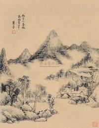 王原祁 丙子（1696）年作 云山图 立轴