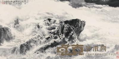 徐志文 戊寅（1998）年作 潮音图 镜片 67×135cm