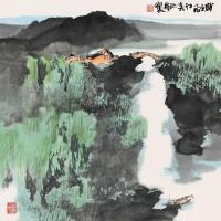 孙扬 乙酉（2005）年作 柳桥泊舟 镜片