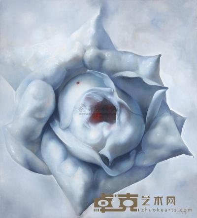 罗发辉 玫瑰 2002 No.7 100×100cm