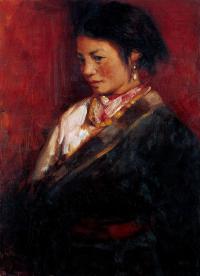 张利（写实画派）  2007年 藏族少女