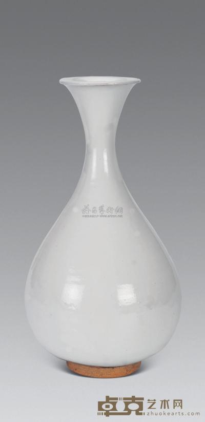 元 白釉玉壶春瓶 高26cm