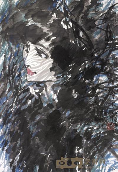 林墉 人物 立轴 99×67cm