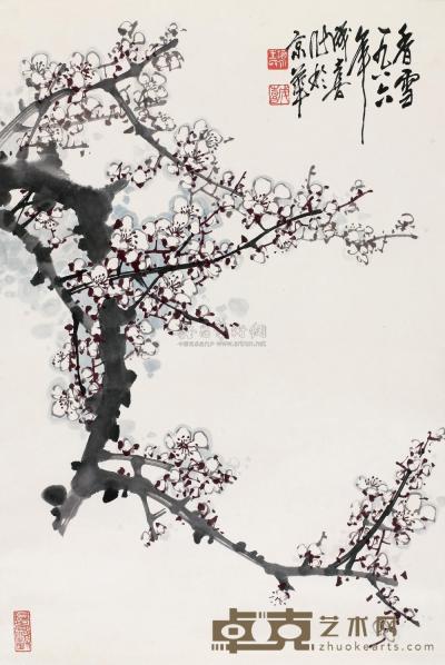 王成喜 1986年作 香雪 立轴 67×45cm