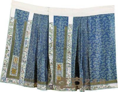 19世纪 织锦绣边长裙 90×115cm