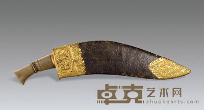 清 波斯弯刀 长44cm