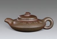 紫砂窑变“合盘”茶壶