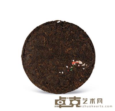 50年代 5乙级蓝印圆茶朱红版铁饼 