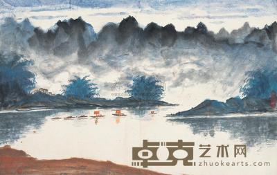 刘开渠 山水 立轴 43×67.5cm