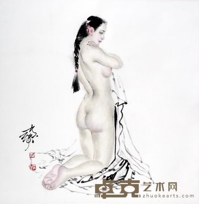 人物立轴 68×67