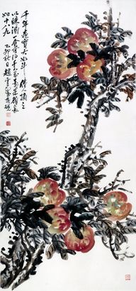 花卉立轴