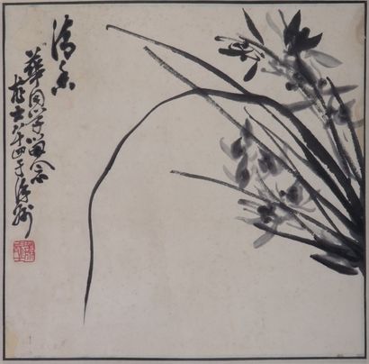 兰草立轴