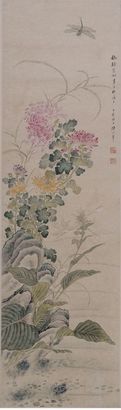 花鸟立轴