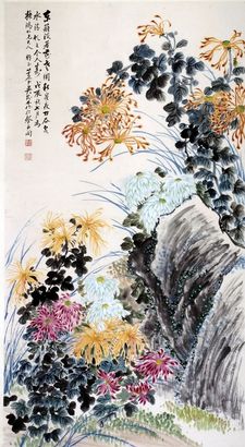 花卉立轴
