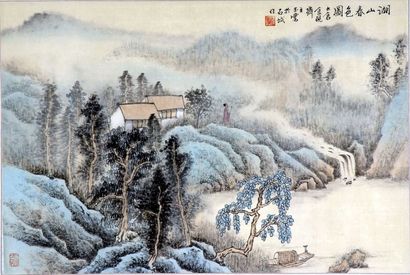 山水镜片