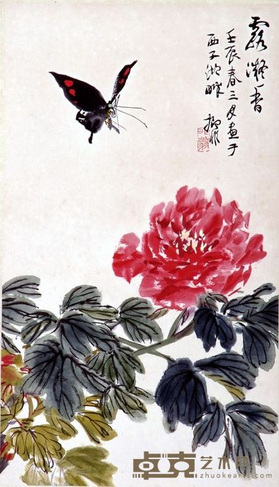 花鸟立轴 58×33