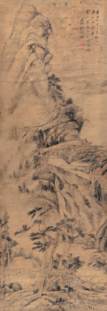 杨文聪 1632年作 溪山雨霁 立轴