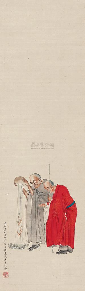 顾见龙 佛画 立轴