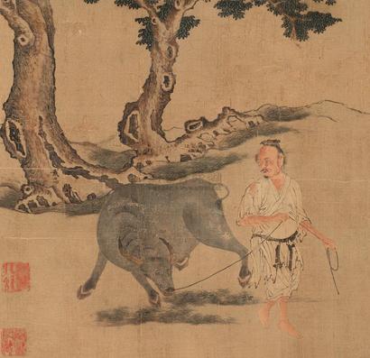 戴嵩 牧牛图 镜片