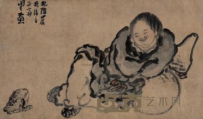闵贞 甲辰（1784年）作 人物 立轴 70.5×121.5cm
