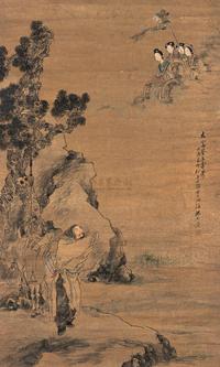 沈心海 壬辰（1892年）作 大富贵亦寿考图 立轴