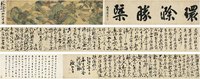 文徵明 祝允明 1554、1497年作 醉翁亭记书画合卷 手卷