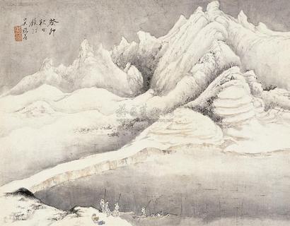 吴熙曾 1963年作 雪景山水 立轴