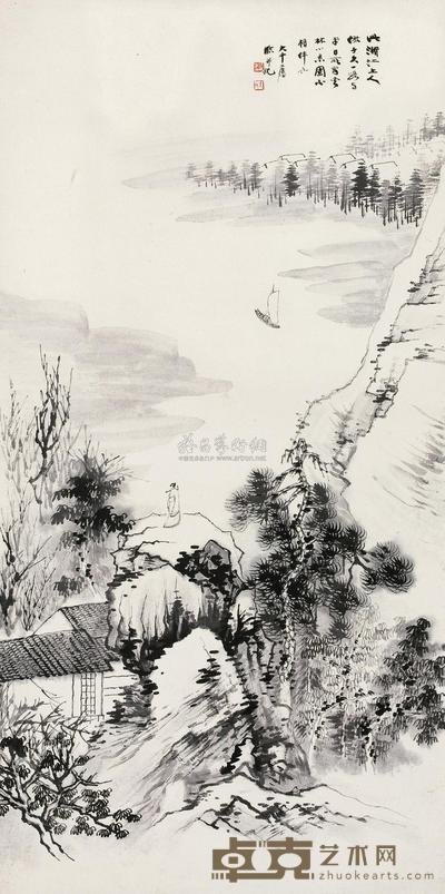 张大千 云林小景 立轴 134×67.5cm