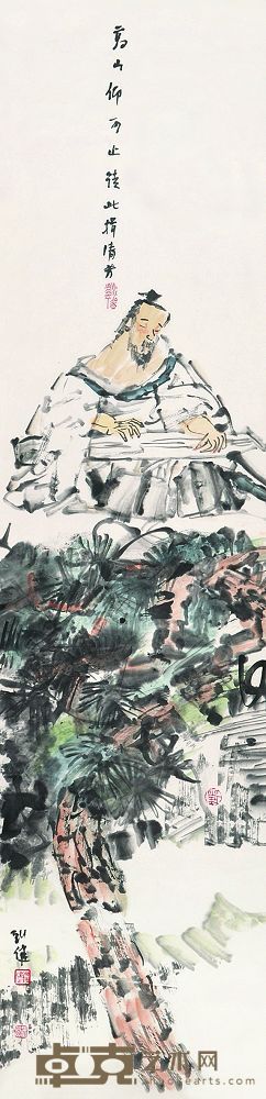 刘健 高山仰可止 立轴 136×347cm