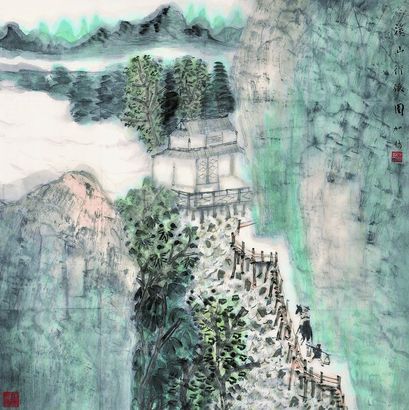 何加林 山水 单片