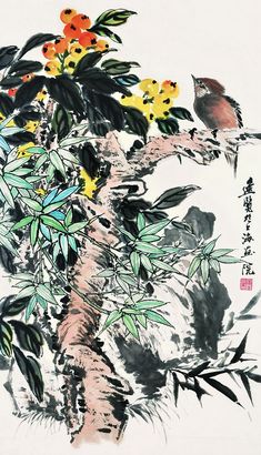 唐易览 花鸟 镜框