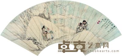 朱虚吉 人物 镜框 52×18cm