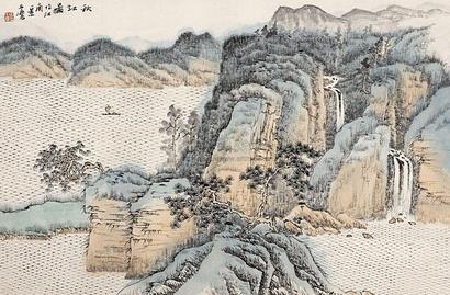 宋玉麟 秋江图 立轴