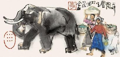 史国良 大祥图 镜心