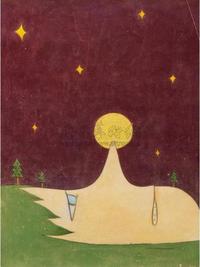 奈良美智 2003年作 鼻尖的满月