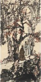 傅抱石 1943年作 杜牧诗意 立轴