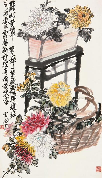 赵云壑 菊花图