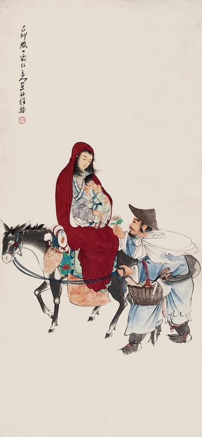 徐燕孙 己卯(1939年)作 行旅图 立轴