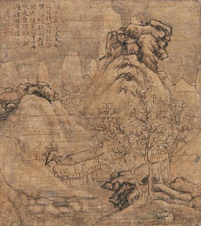 陆治 （款） 关山飞渡图 镜心