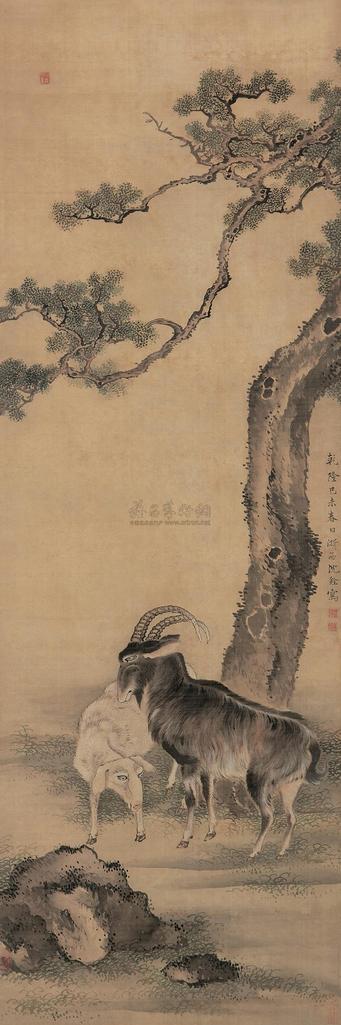 沈铨 己未（1739年）作 大吉祥图 立轴