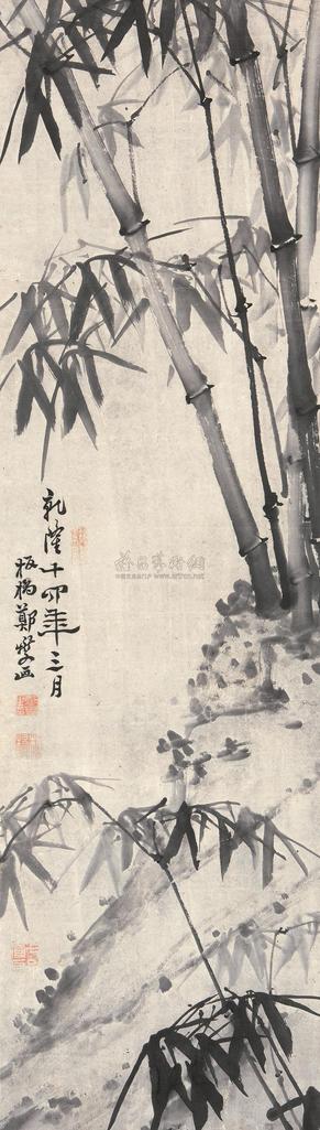 郑燮 （款） 1749年作 竹影潇潇 立轴