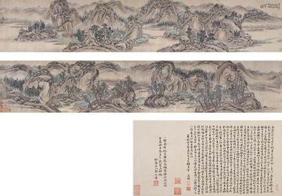 王时敏 （款） 丙寅（1626年）作 溪山无尽图卷 手卷