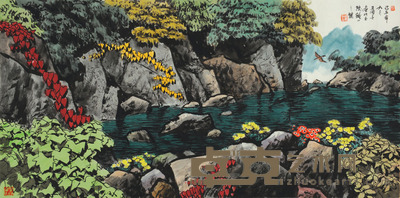 吴国亭 山水 68×136