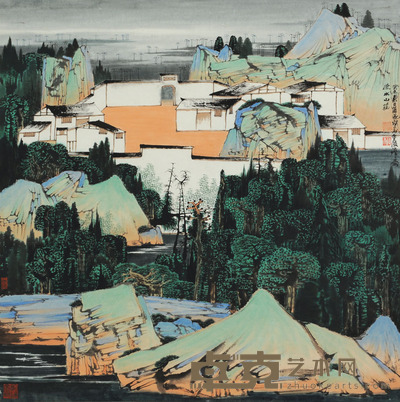 薛亮 工笔山水 68×68
