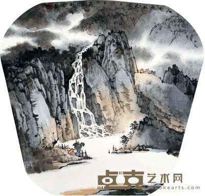 高云 江南风雨 53×48