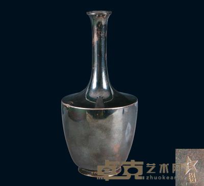 清“纯银”星纹款银赏瓶 (一只) 高14.8cm