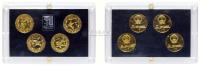 1980年第十三届冬季奥运会一元铜币四枚一套