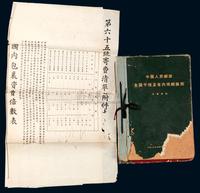 中华邮政“国内包裹资费倍数表”1件及新中国1972年、1966年“全国邮政干线及省内线邮路图”各1册