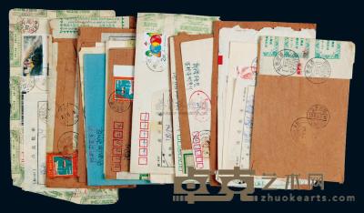 80年代贴新疆少见汉文邮局代封纸实封30件 
