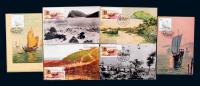 2005年邮票极限片六枚，用民国明信片制作